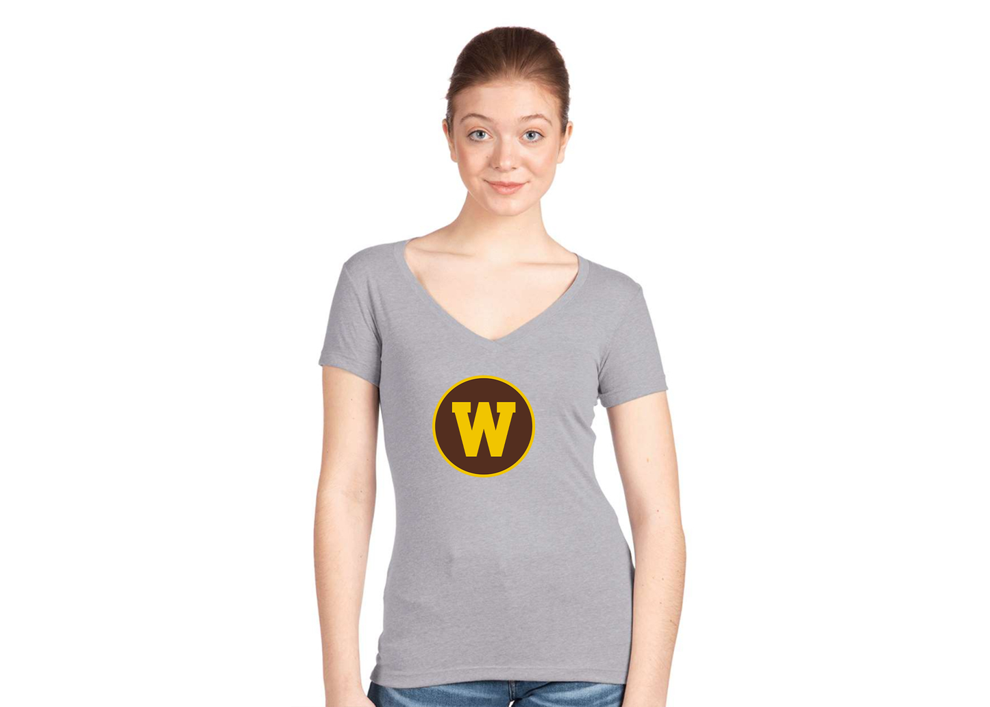 Women's Western Michigan Broncos Next Level V-Neck T-Shirt