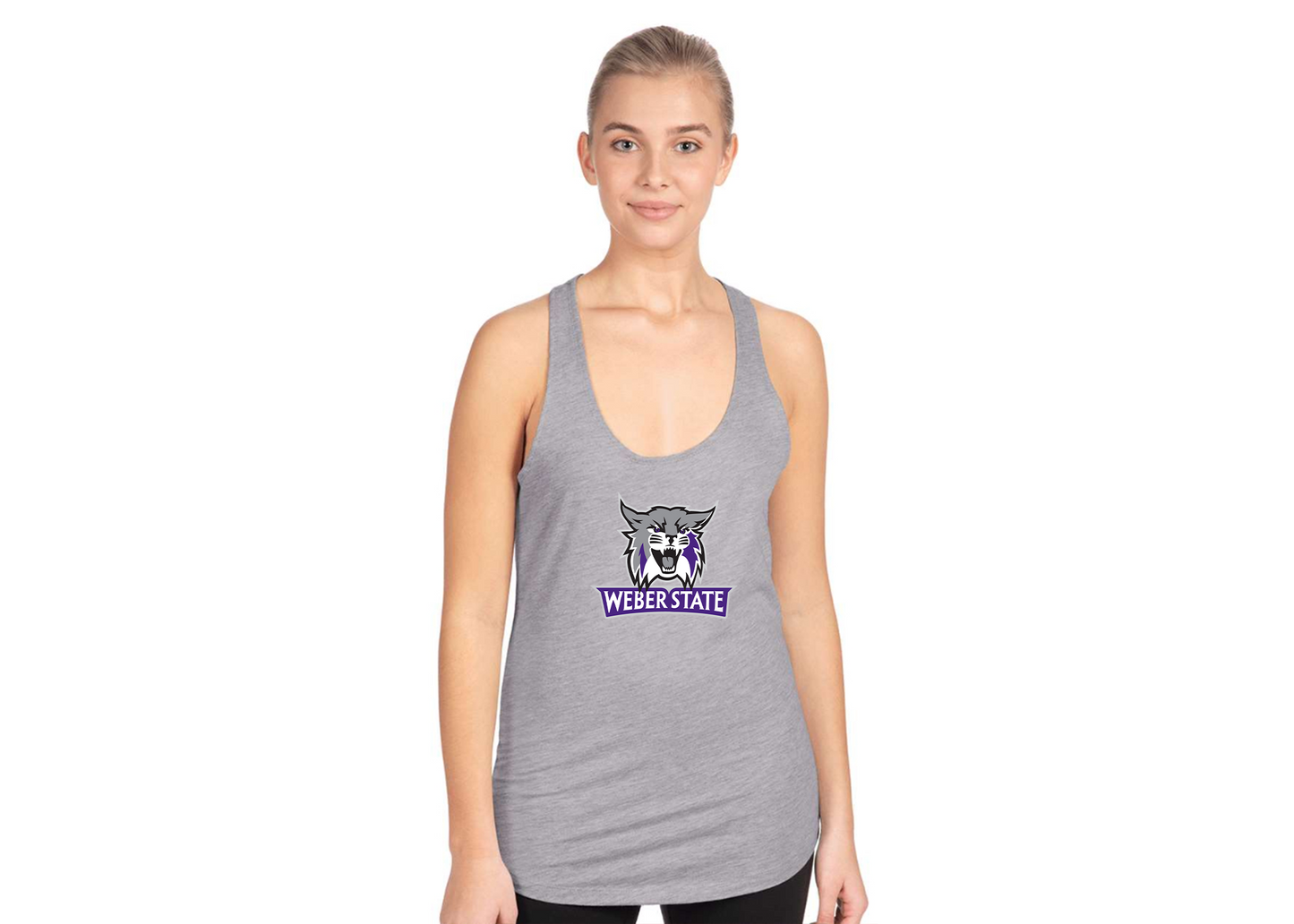 Women's Weber State Wildcats Next Level Ideal Racerback Tank