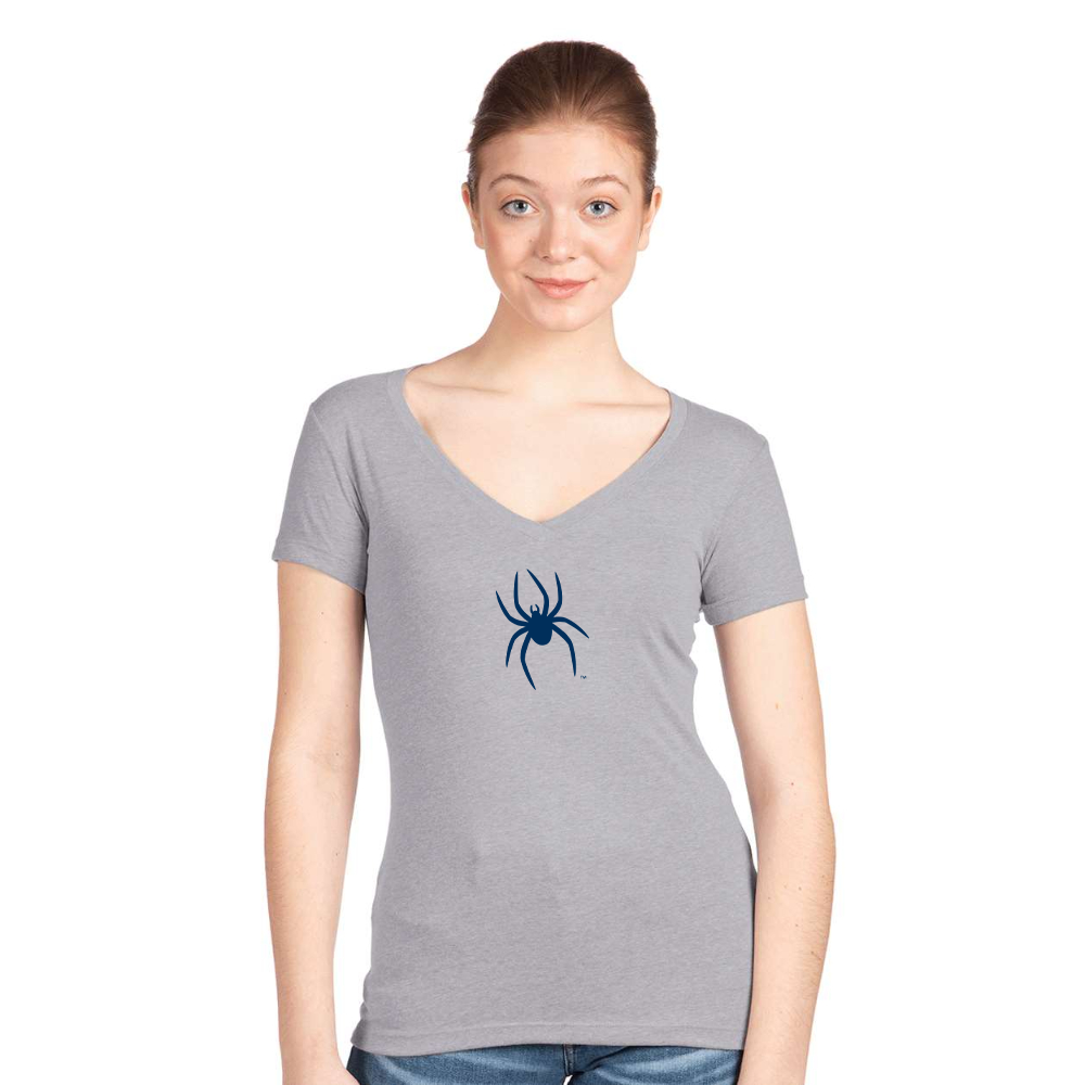 Women's Richmond Spiders Logo  Next Level V-Neck T-Shirt