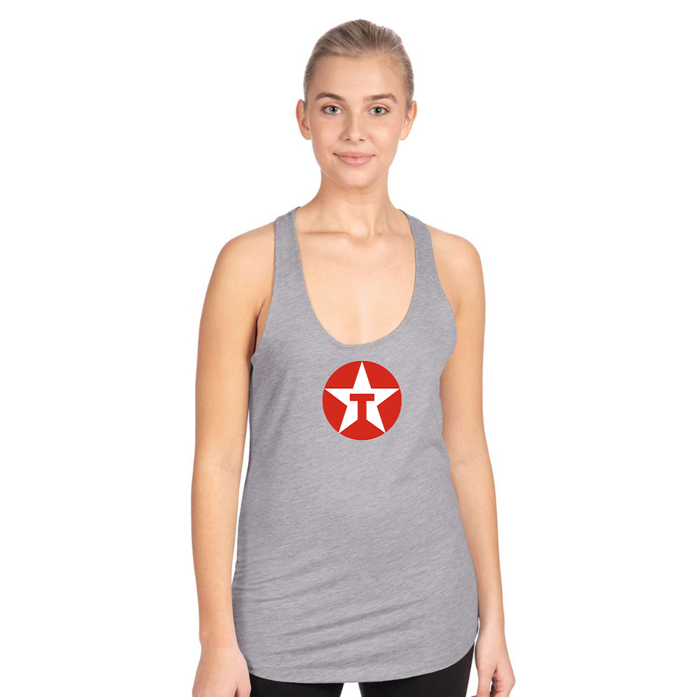 Women's Texaco Logo Next Level Ideal Racerback Tank