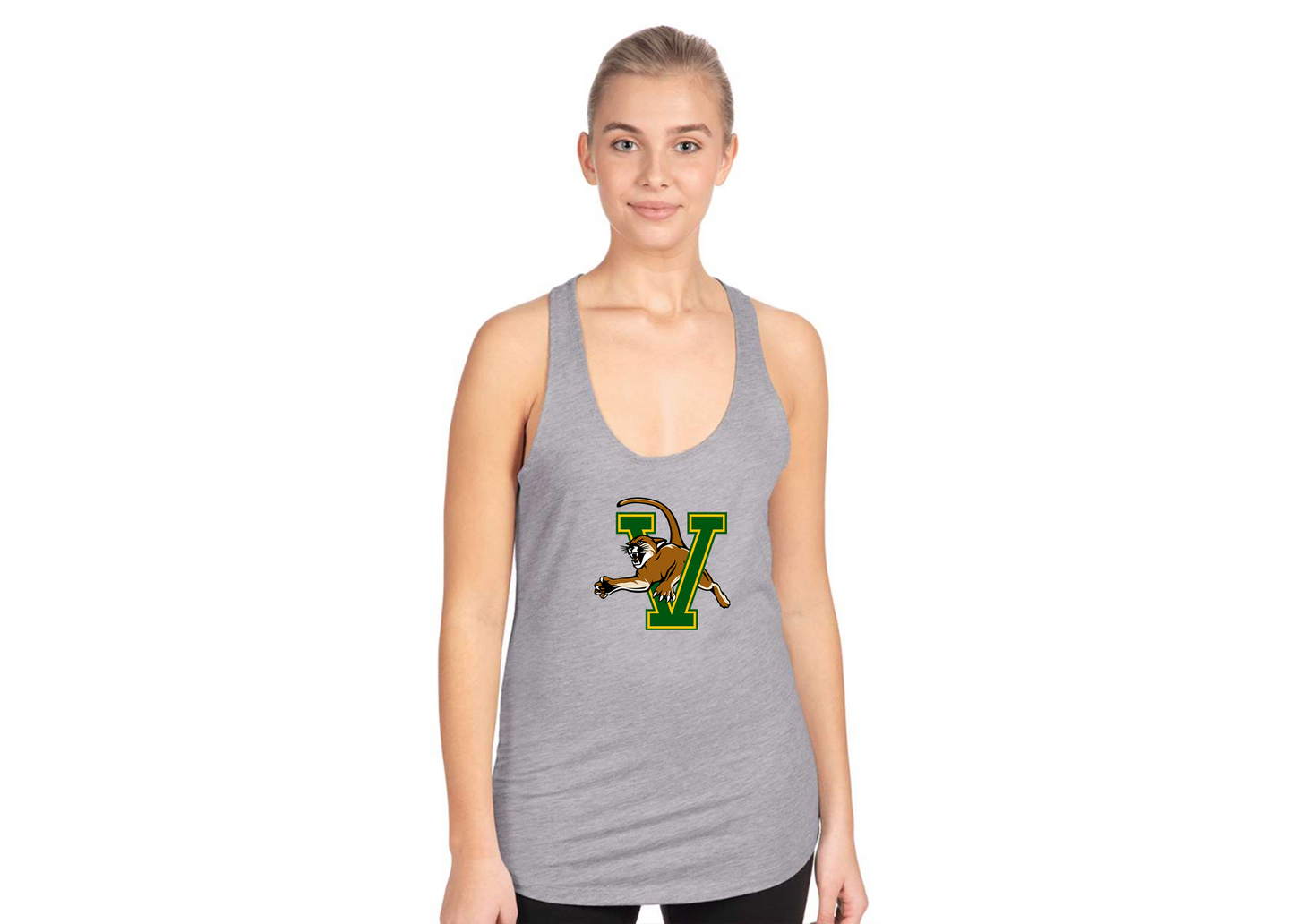 Women's Vermont Catamounts Next Level Ideal Racerback Tank