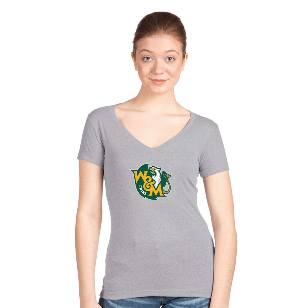 Women's William and Mary Tribe Next Level V-Neck T-Shirt