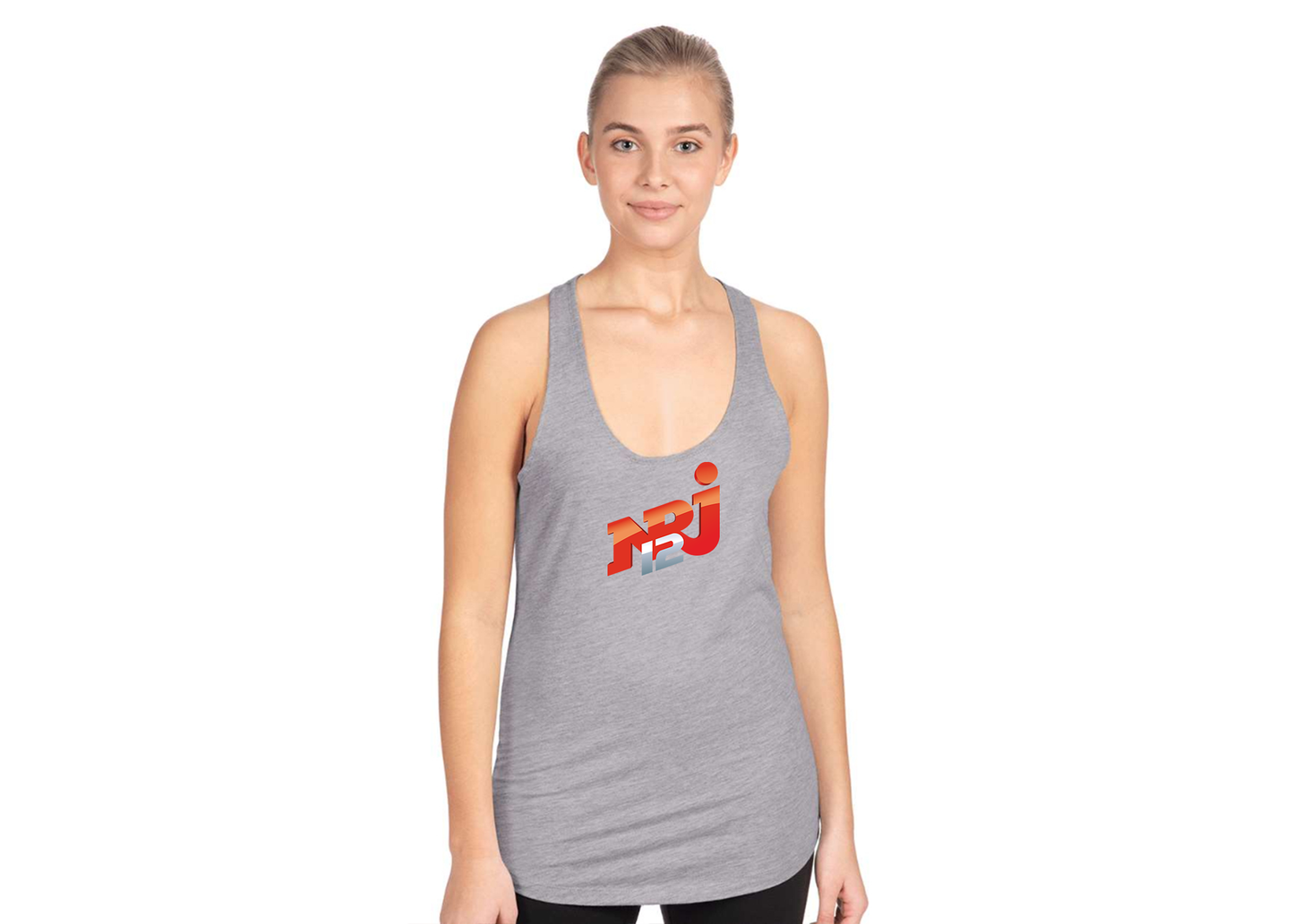 Women's NRJ 12 Logo Next Level Ideal Racerback Tank
