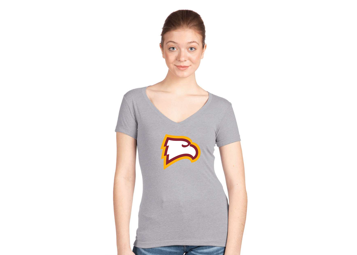 Women's Winthrop Eagles Next Level V-Neck T-Shirt