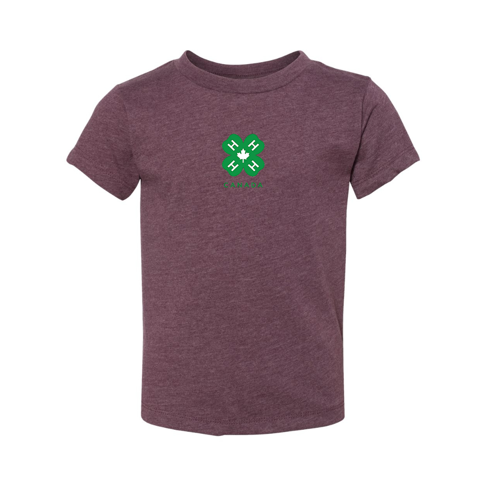 4H Canada Logo BELLA  CANVAS Toddler Jersey Tee