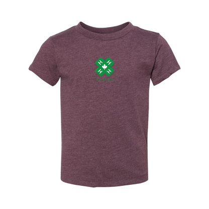 4H Canada Logo BELLA  CANVAS Toddler Jersey Tee