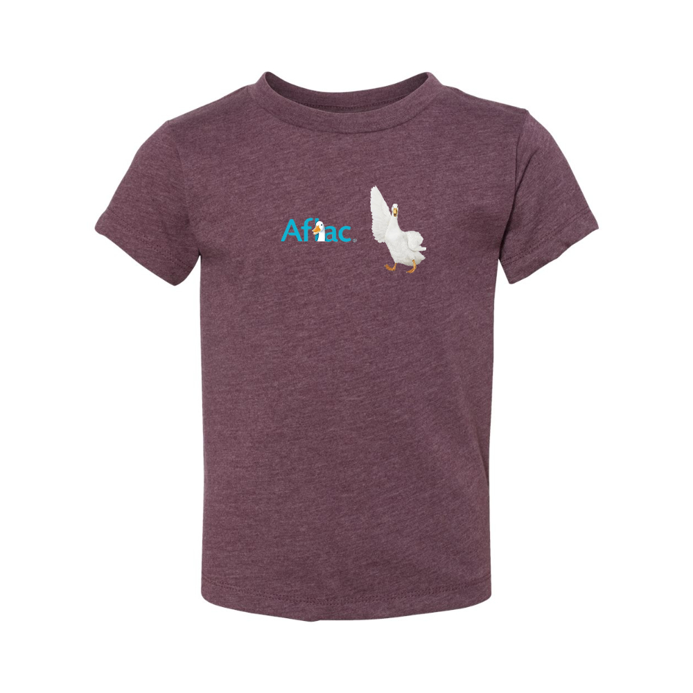 Aflac Logo and Duck BELLA  CANVAS Toddler Jersey Tee