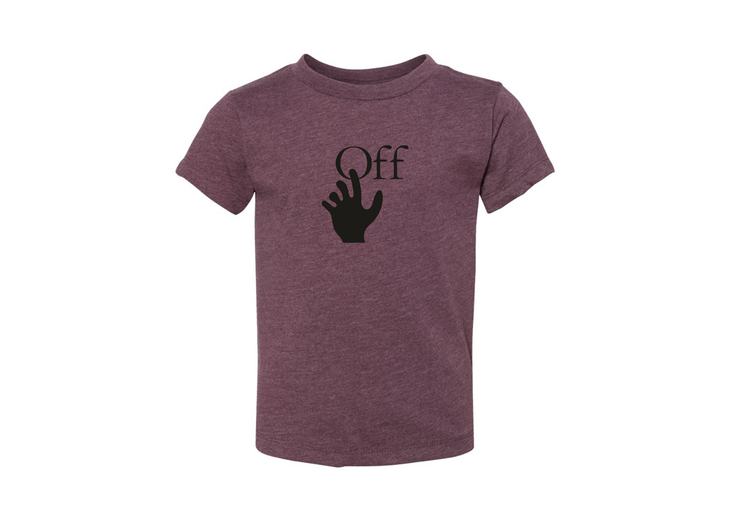 Off-White Hand BELLA  CANVAS Toddler Jersey Tee