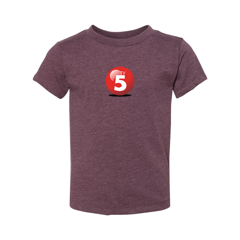 ABC TV5 Logo BELLA  CANVAS Toddler Jersey Tee