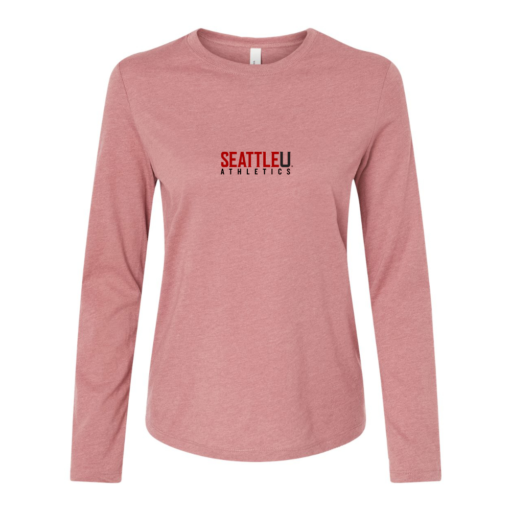 BELLA CANVAS Women’s Seattle Redhawks Logo Jersey Long Sleeve Tee