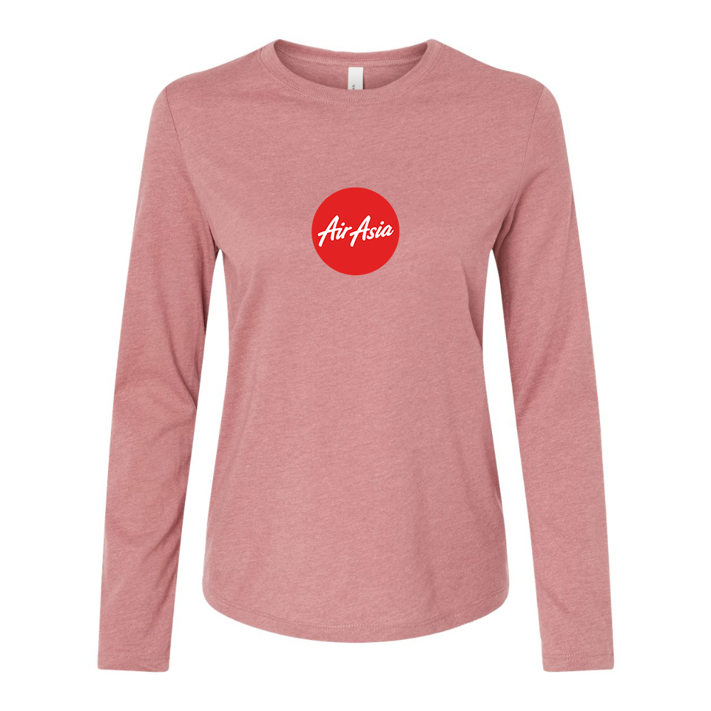 BELLA CANVAS Women’s Air Asia Logo Jersey Long Sleeve Tee