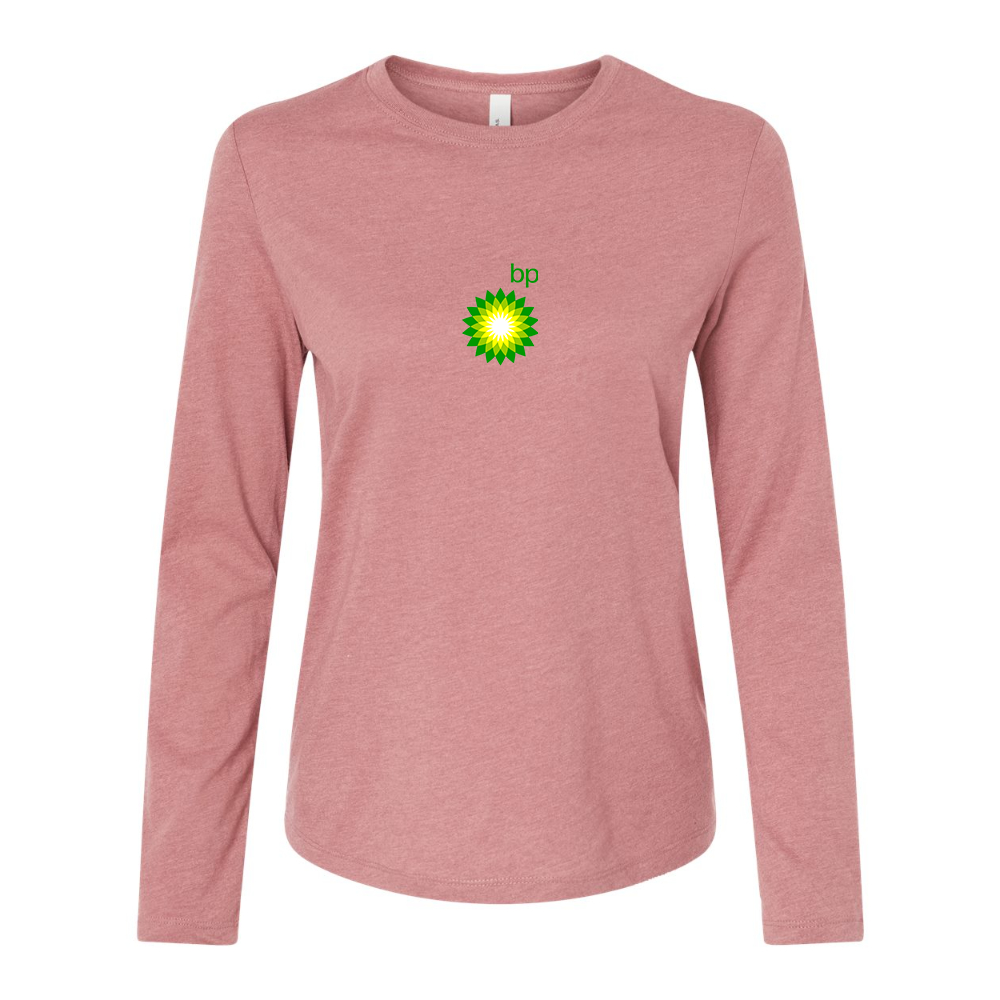 BELLA CANVAS Women’s BP Oil Logo Jersey Long Sleeve Tee