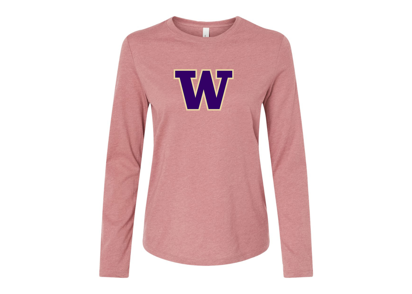 BELLA CANVAS Women’s Washington Huskies Jersey Long Sleeve Tee