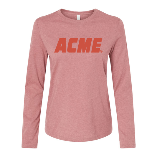 BELLA CANVAS Women’s ACME Logo Jersey Long Sleeve Tee