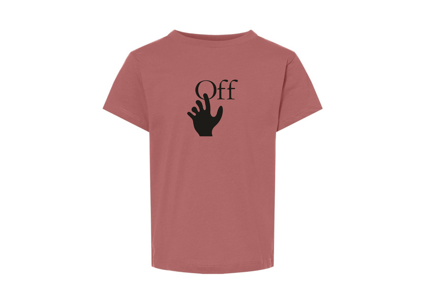 Off-White Hand BELLA  CANVAS Toddler Jersey Tee