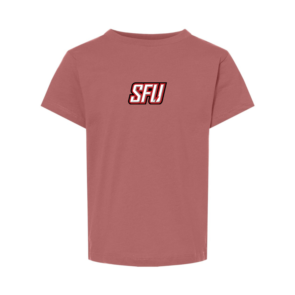 Saint Francis Red Flash Logo BELLA  CANVAS Toddler Jersey Tee