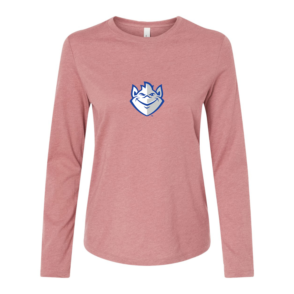 BELLA CANVAS Women’s Saint Louis Billikens Logo Jersey Long Sleeve Tee