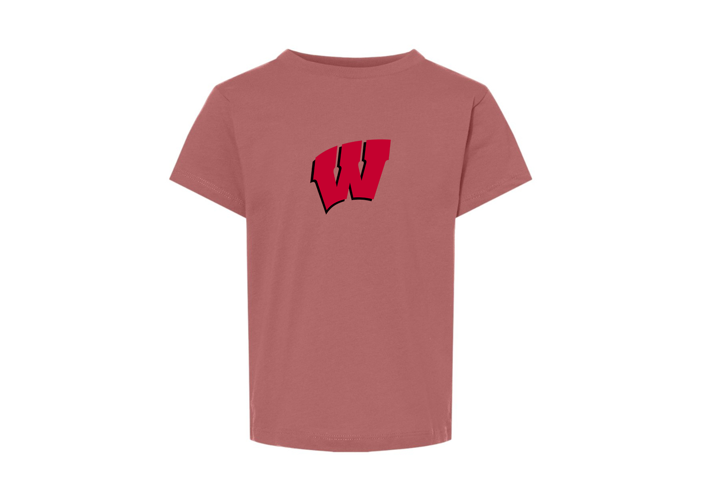 Wisconsin Badgers BELLA  CANVAS Toddler Jersey Tee