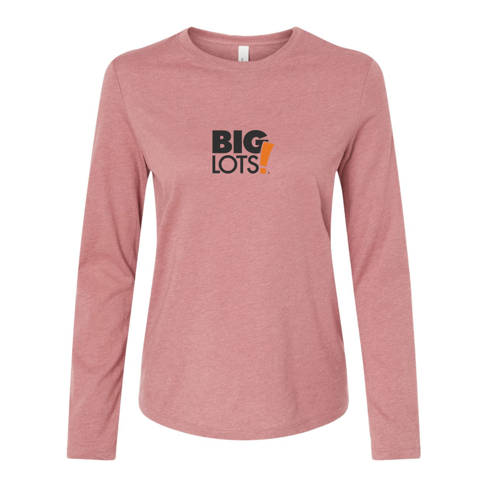 BELLA CANVAS Women’s Big Lots Logo Jersey Long Sleeve Tee