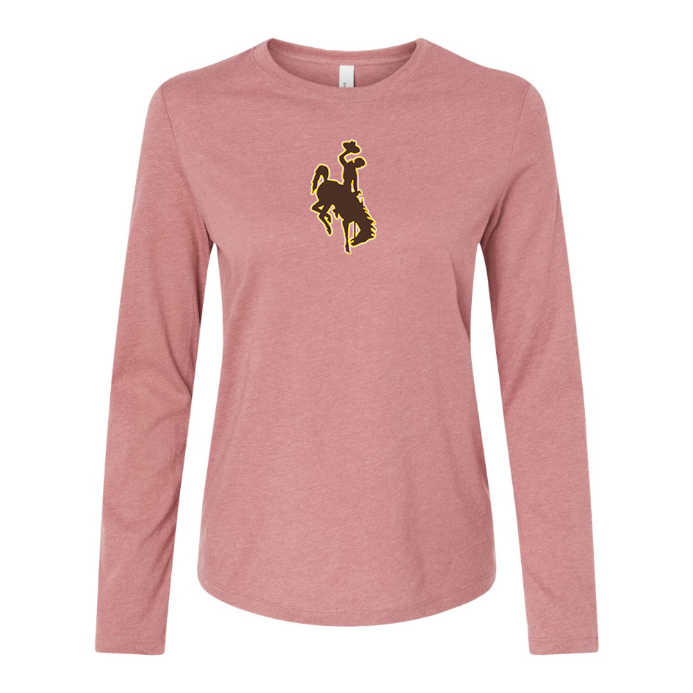 BELLA CANVAS Women’s Wyoming Cowboys Jersey Long Sleeve Tee