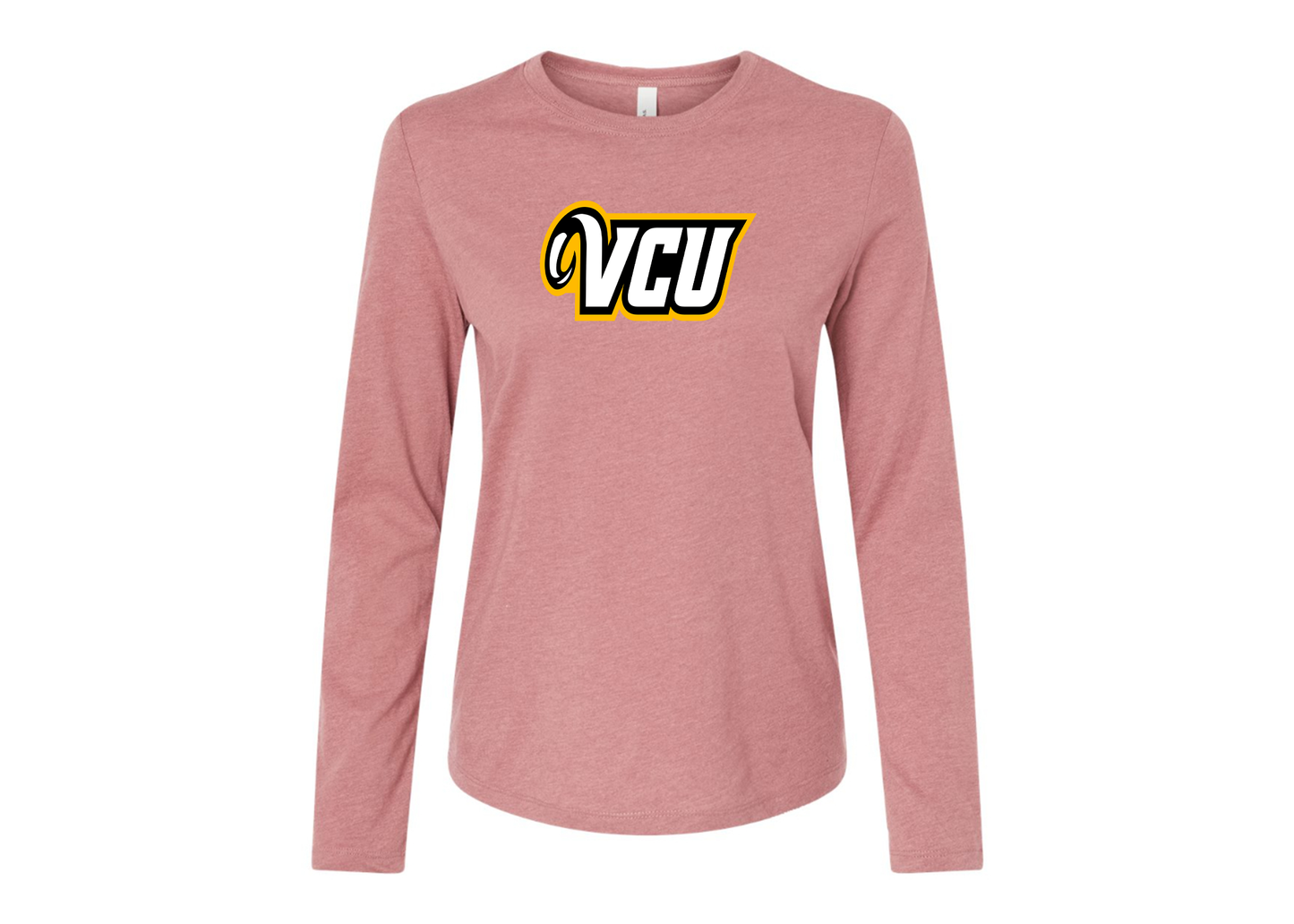 BELLA CANVAS Women’s Virginia Commonwealth Rams Jersey Long Sleeve Tee