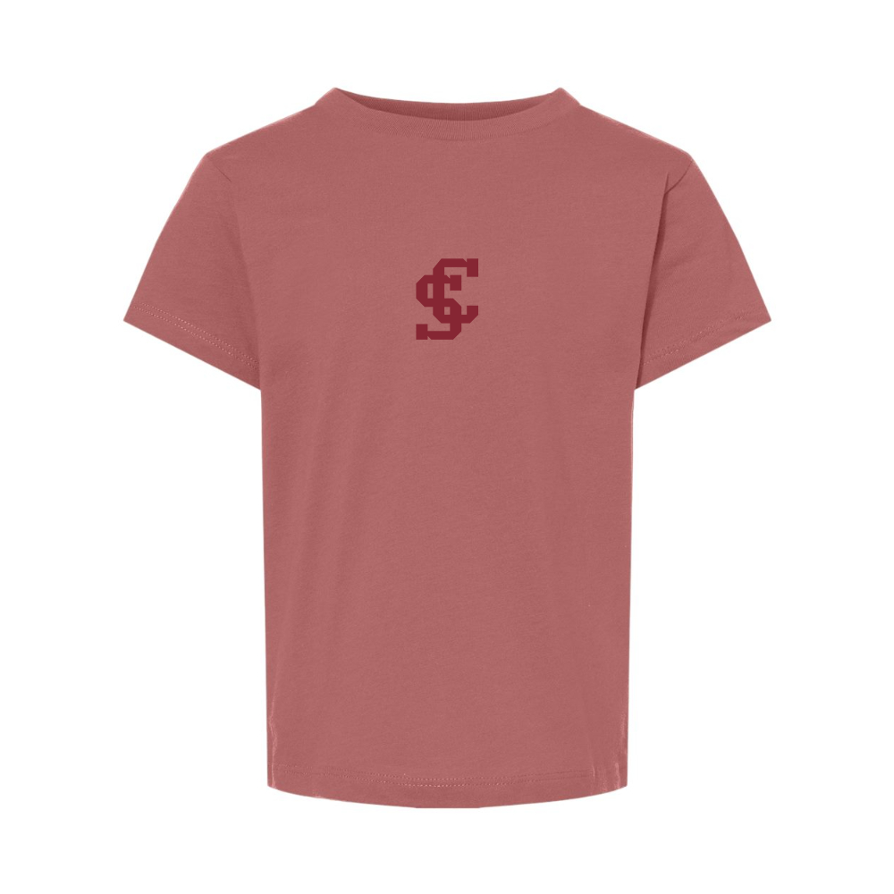 Santa Clara Broncos Logo BELLA  CANVAS Toddler Jersey Tee