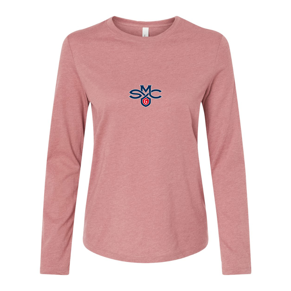 BELLA CANVAS Women’s Saint Marys Gaels Logo Jersey Long Sleeve Tee