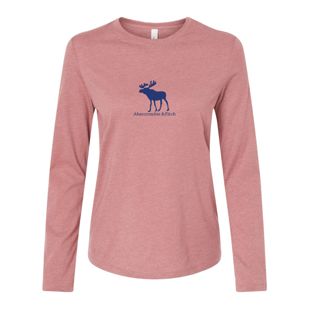 BELLA CANVAS Women’s Abercrombie & Fitch Moose Logo Jersey Long Sleeve Tee
