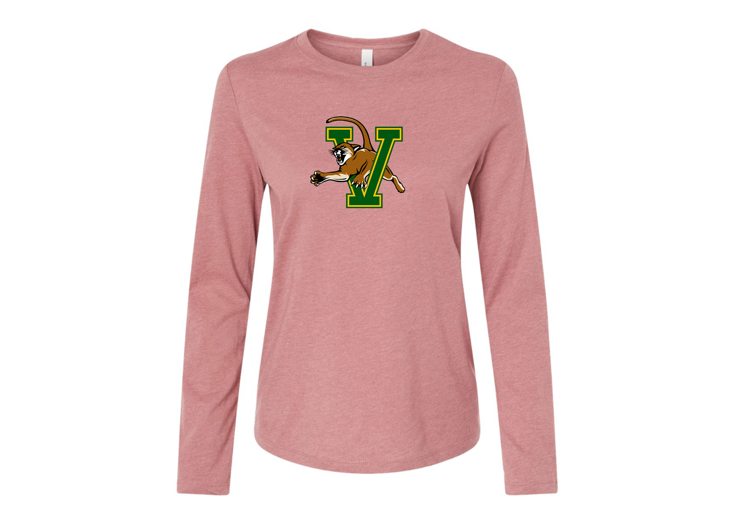BELLA CANVAS Women’s Vermont Catamounts Jersey Long Sleeve Tee