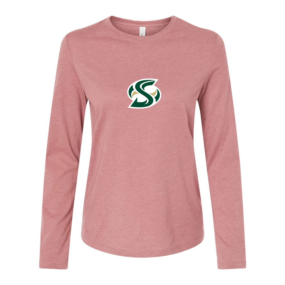 BELLA CANVAS Women’s Sacramento State Hornets Logo  Jersey Long Sleeve Tee