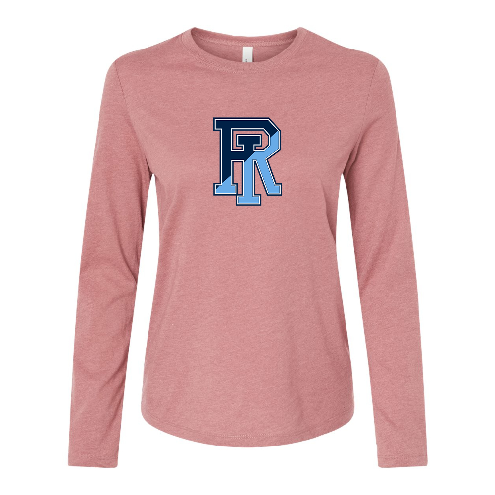 BELLA CANVAS Women’s Rhode Island Rams Logo Jersey Long Sleeve Tee