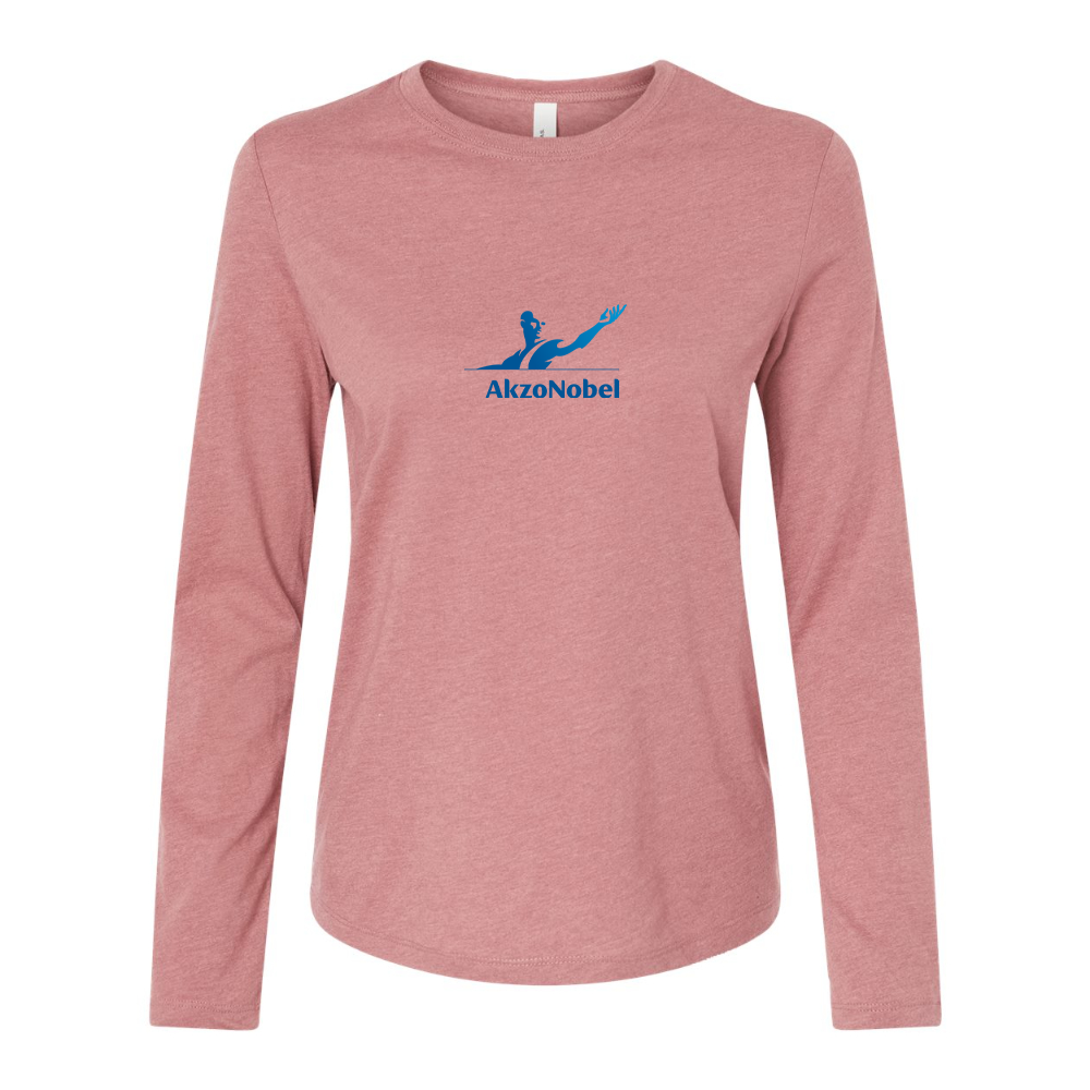 BELLA CANVAS Women’s AkzoNobel Logo Jersey Long Sleeve Tee