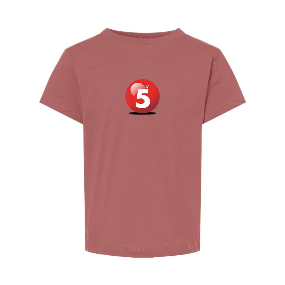 ABC TV5 Logo BELLA  CANVAS Toddler Jersey Tee