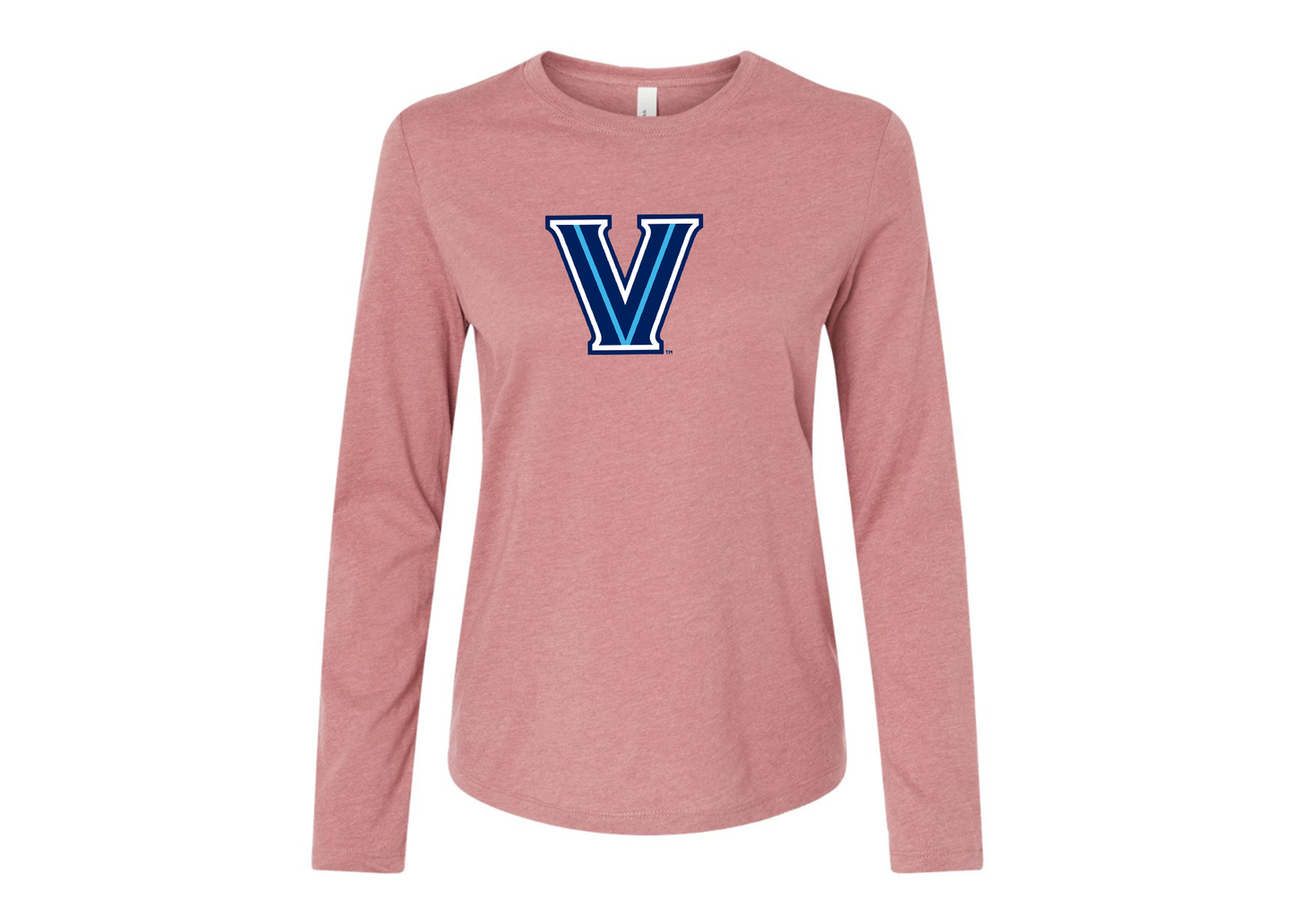 BELLA CANVAS Women’s Villanova Wildcats Jersey Long Sleeve Tee