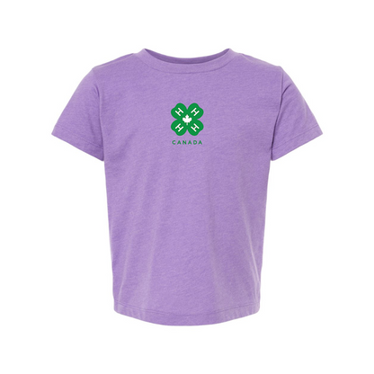 4H Canada Logo BELLA  CANVAS Toddler Jersey Tee