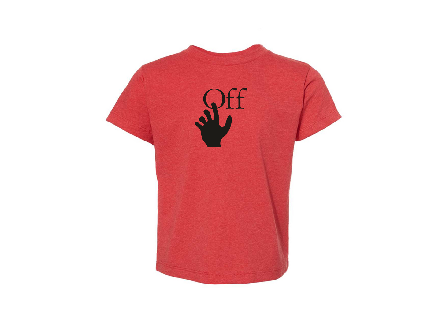 Off-White Hand BELLA  CANVAS Toddler Jersey Tee
