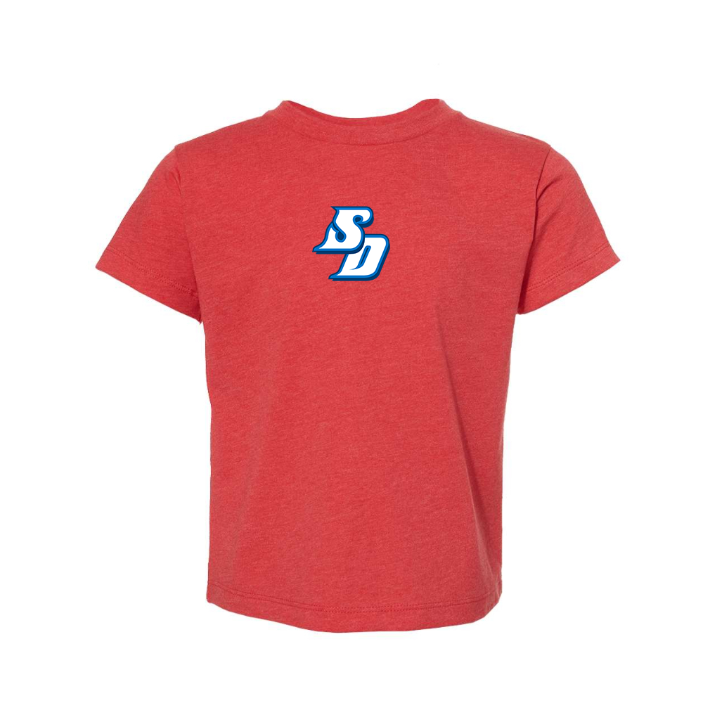 San Diego Toreros Logo BELLA  CANVAS Toddler Jersey Tee