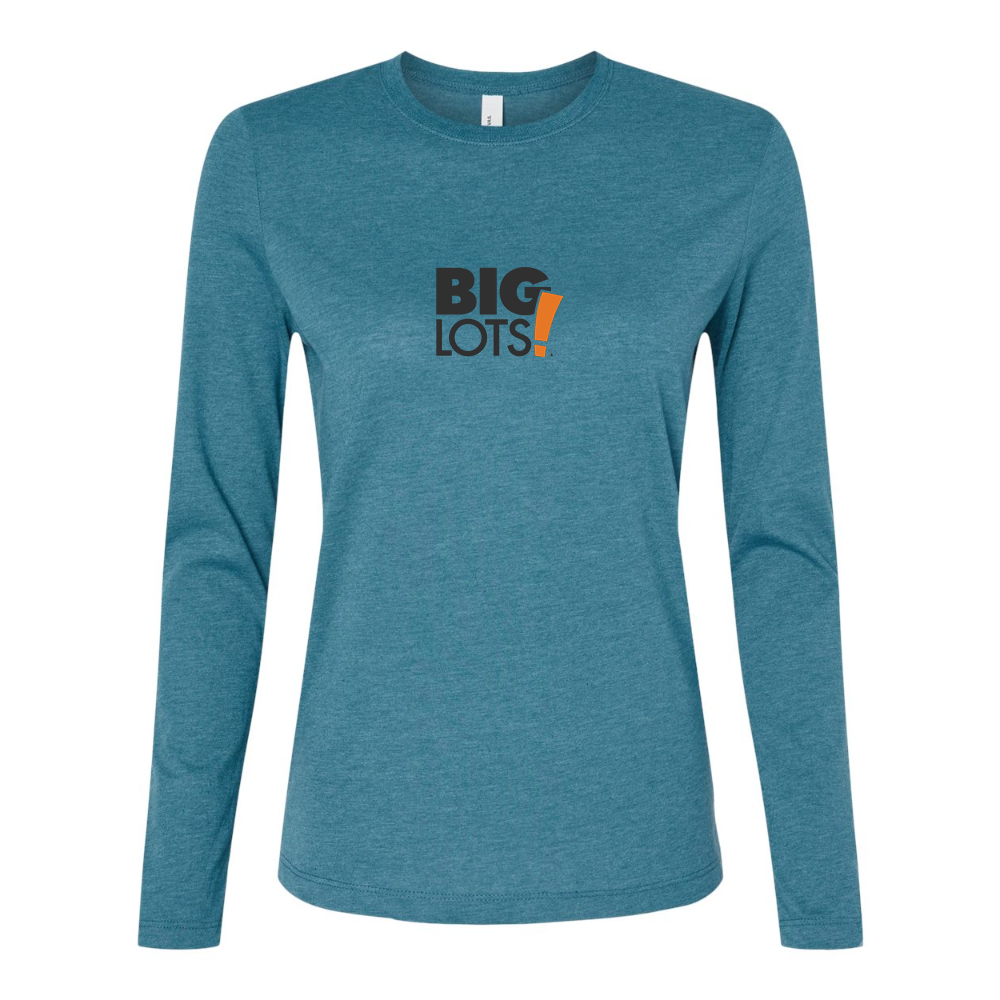 BELLA CANVAS Women’s Big Lots Logo Jersey Long Sleeve Tee