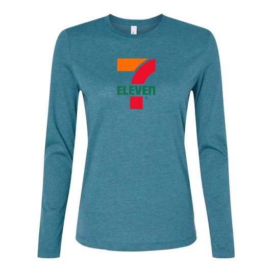 BELLA CANVAS Women’s 7 Eleven Logo Jersey Long Sleeve Tee