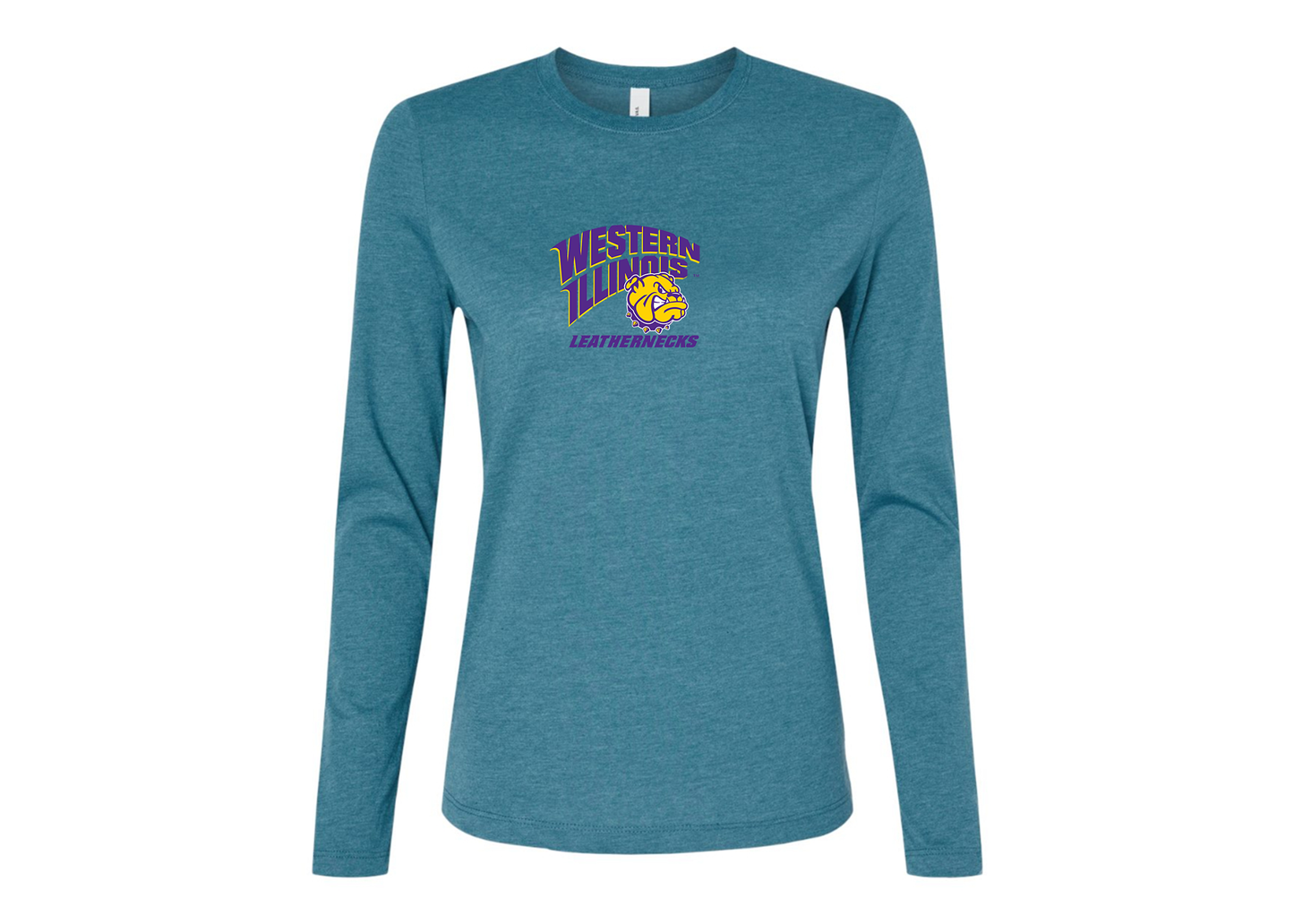 BELLA CANVAS Women’s Western Illinois Leathernecks Jersey Long Sleeve Tee