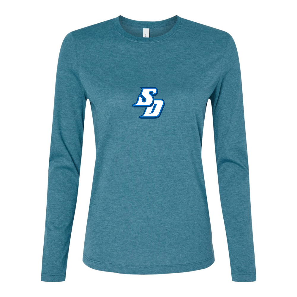 BELLA CANVAS Women’s San Diego Toreros Logo Jersey Long Sleeve Tee