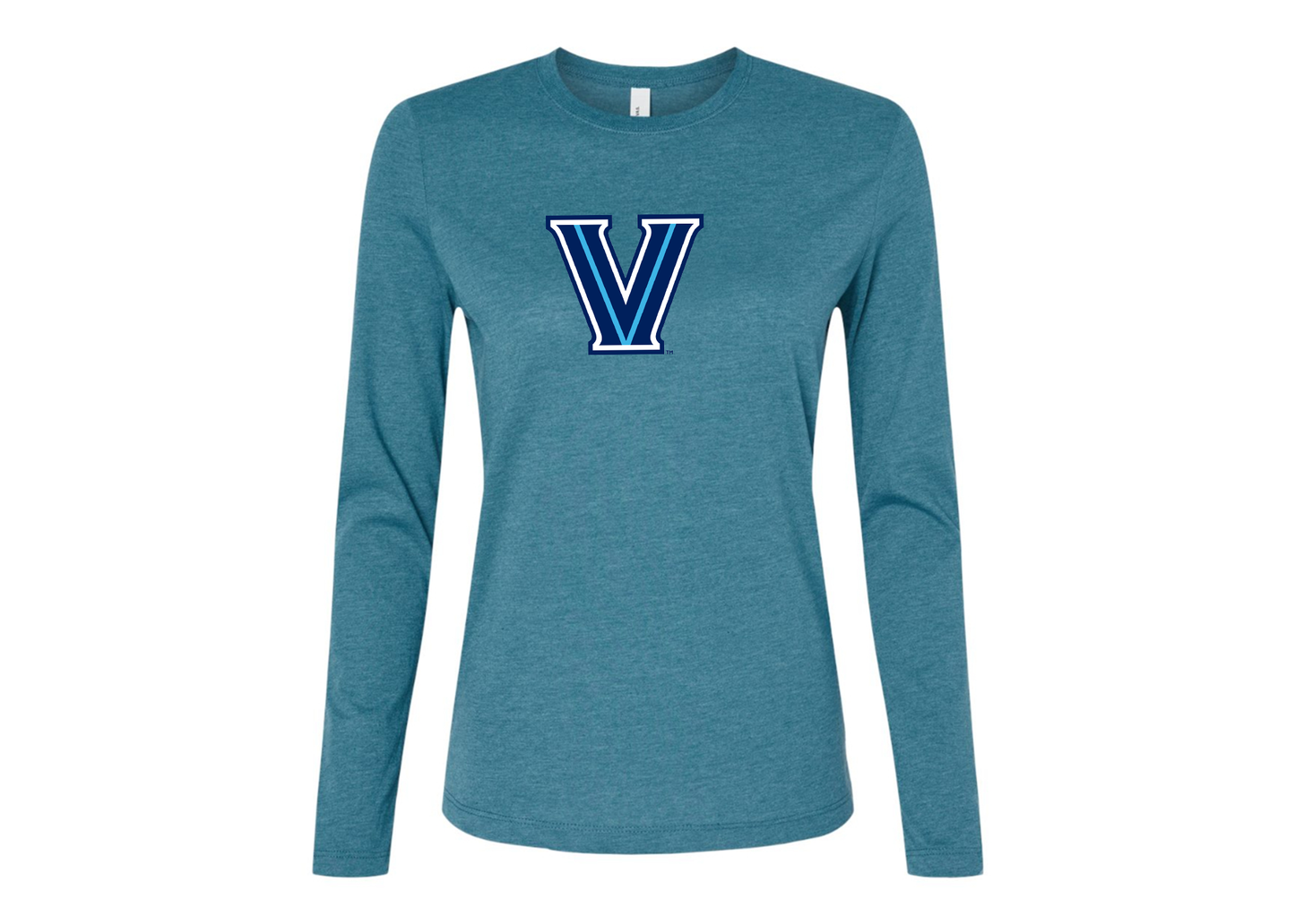 BELLA CANVAS Women’s Villanova Wildcats Jersey Long Sleeve Tee