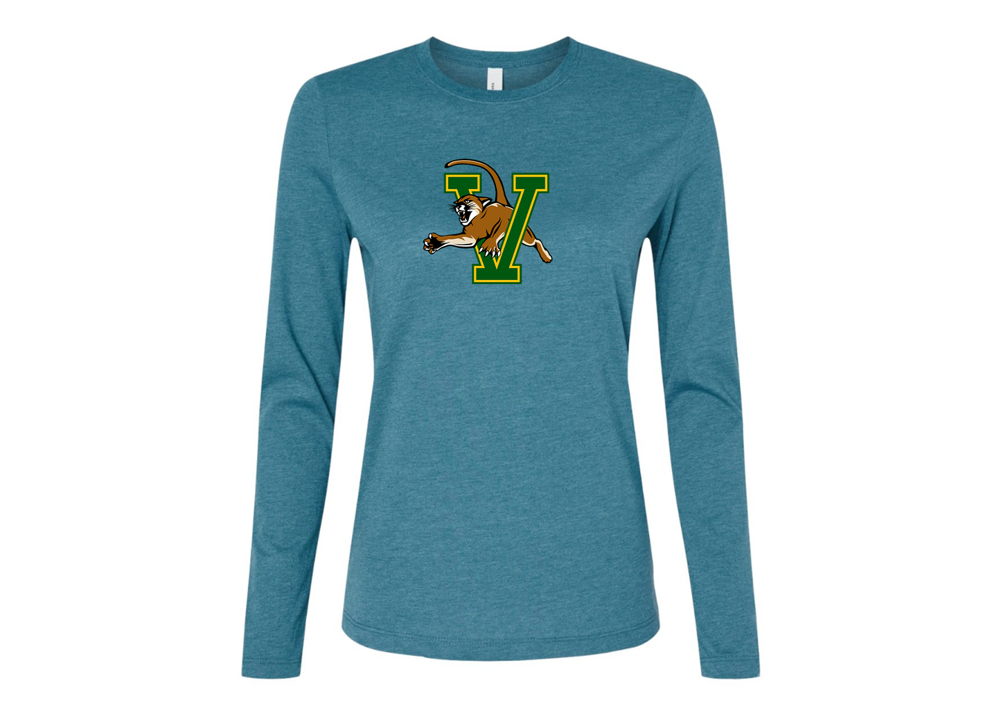 BELLA CANVAS Women’s Vermont Catamounts Jersey Long Sleeve Tee