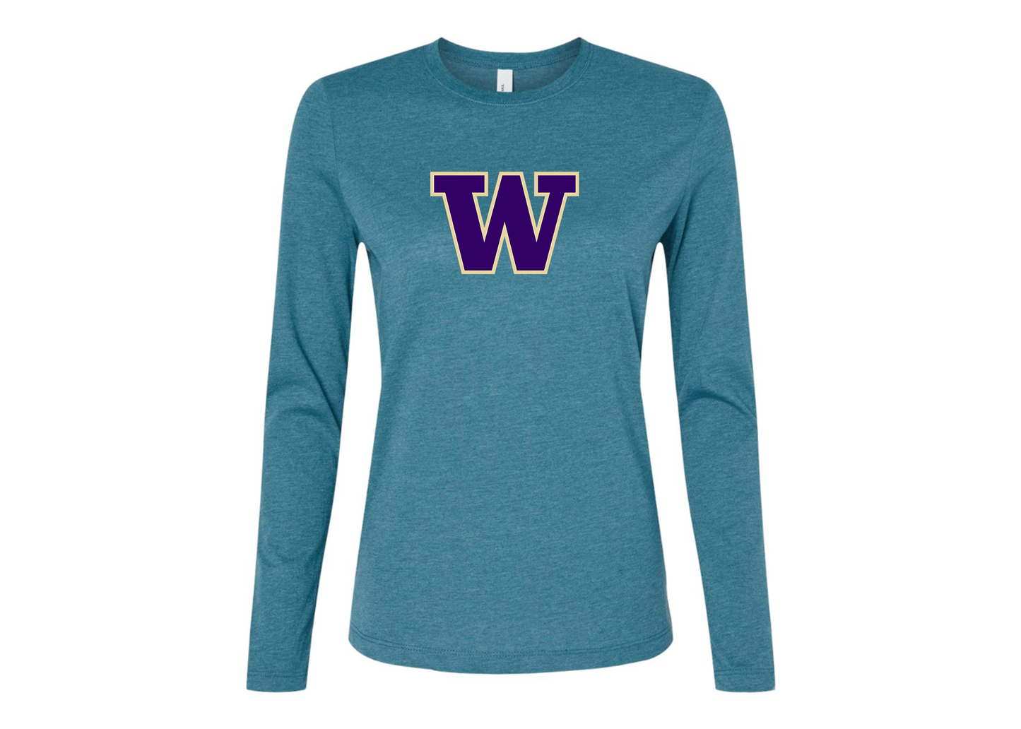 BELLA CANVAS Women’s Washington Huskies Jersey Long Sleeve Tee