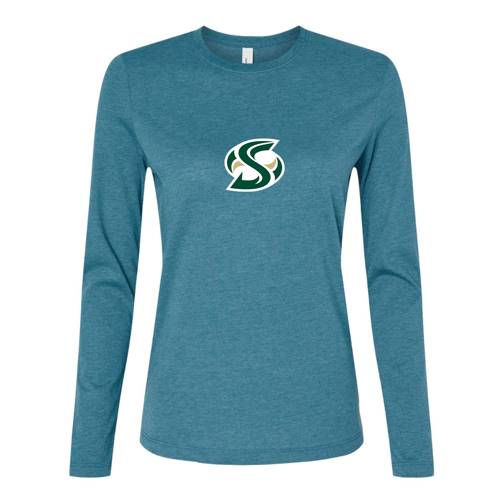 BELLA CANVAS Women’s Sacramento State Hornets Logo  Jersey Long Sleeve Tee