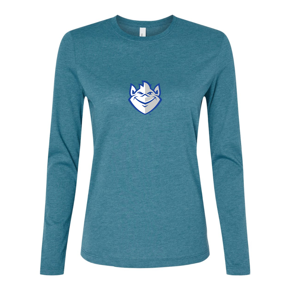 BELLA CANVAS Women’s Saint Louis Billikens Logo Jersey Long Sleeve Tee