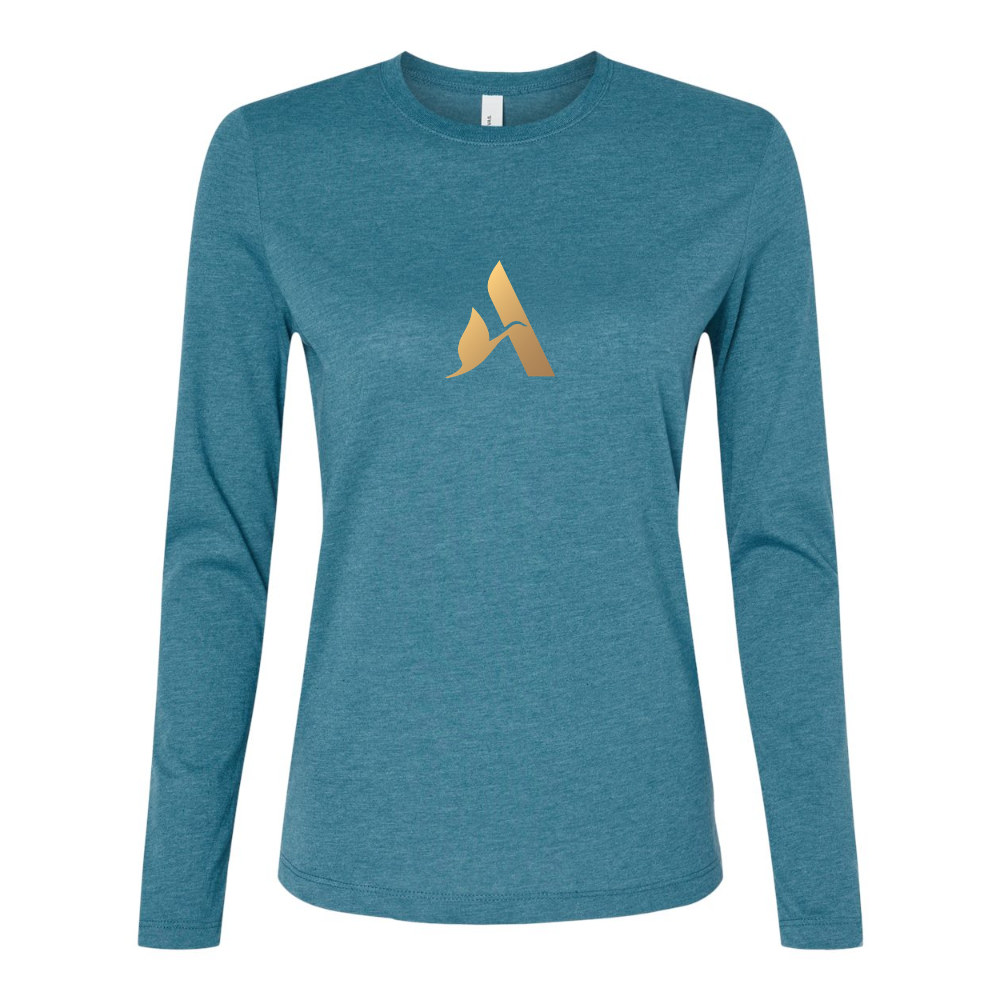 BELLA CANVAS Women’s Accor Golden Logo Jersey Long Sleeve Tee