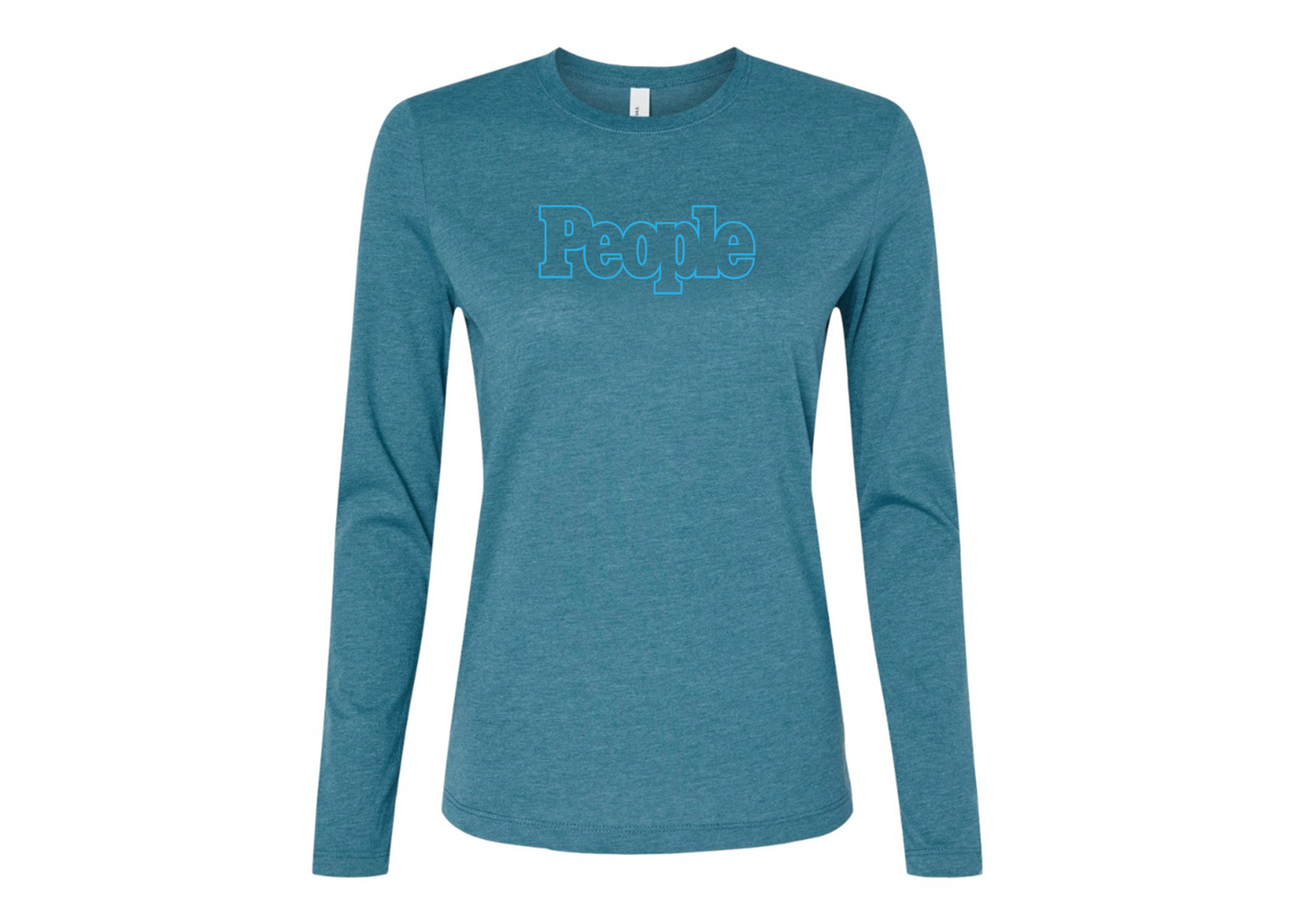 BELLA CANVAS Women’s People Magazine Logo Jersey Long Sleeve Tee