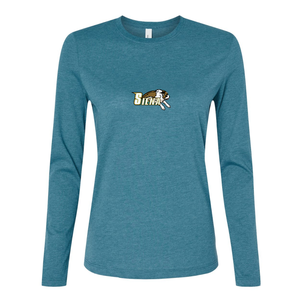 BELLA CANVAS Women’s Siena Saints Logo Jersey Long Sleeve Tee