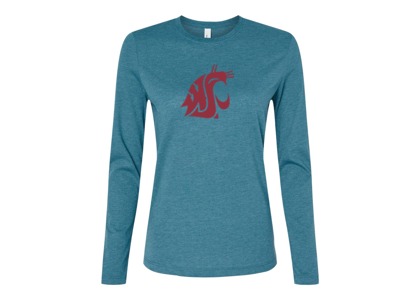 BELLA CANVAS Women’s Washington State Cougars Jersey Long Sleeve Tee